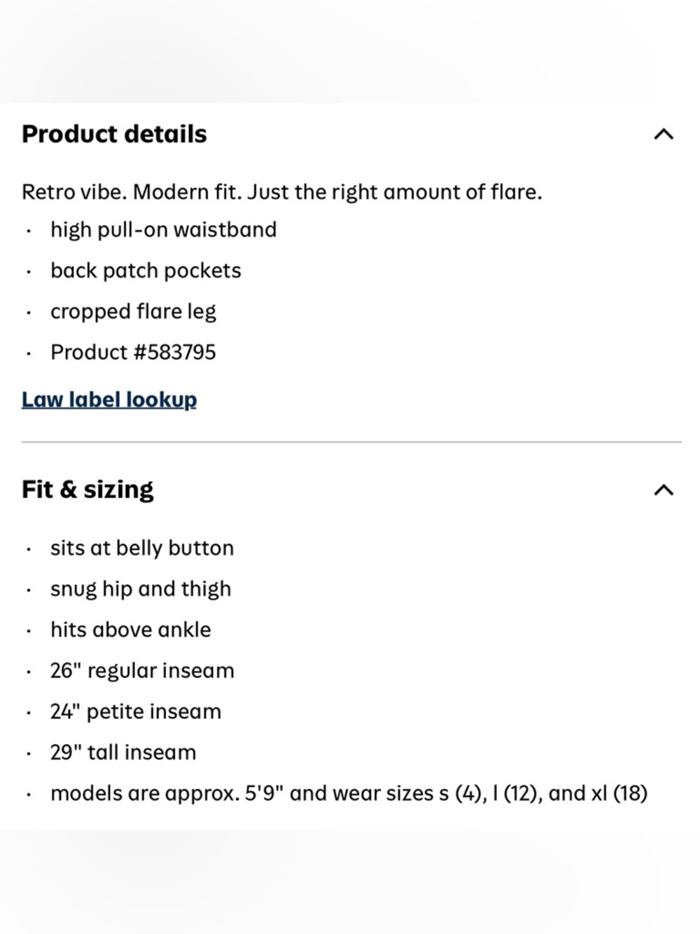 NWT Old Navy High Rise Flare Weekender Flare Blue Jeans Stretch Pull On - Picture 5 of 8